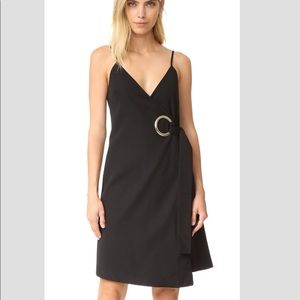 On The Line Wrap Dress Black C/MEO Collective